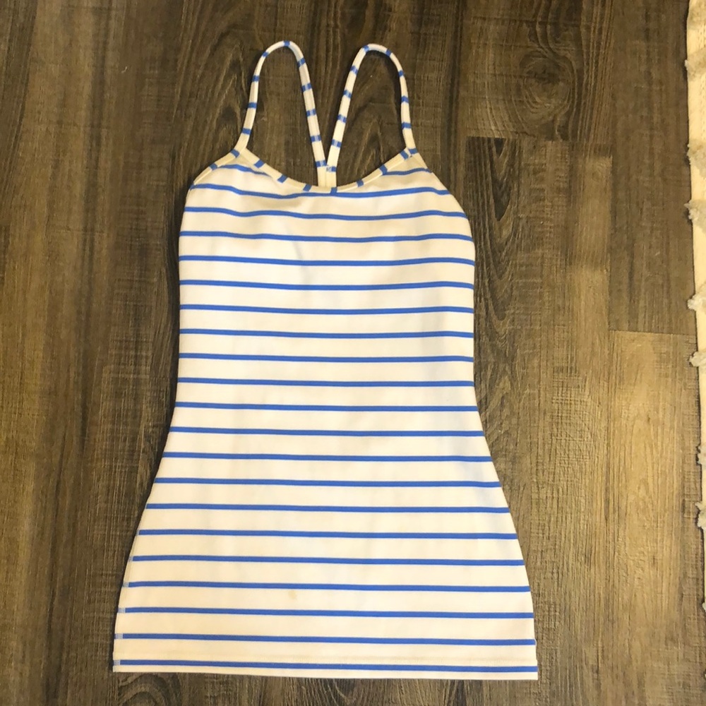 Lululemon Size 0 Striped Tank